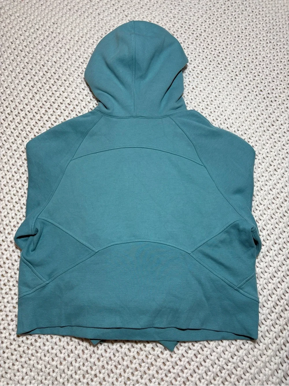 lululemon tidal teal scuba oversized half zip hoodie size xs/s